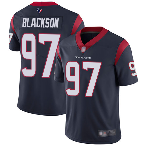 Houston Texans Limited Navy Blue Men Angelo Blackson Home Jersey NFL Football #97 Vapor Untouchable